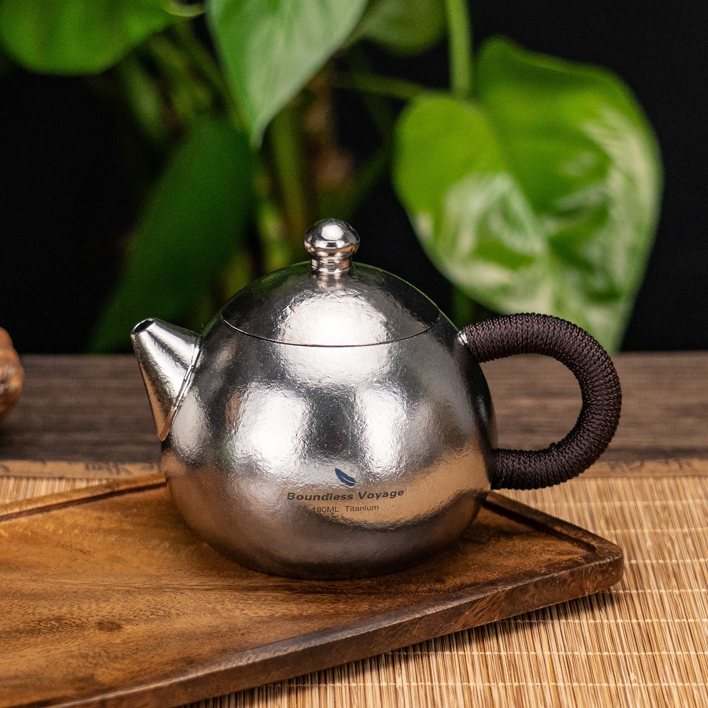 Boundless Voyage Titanium Teapot Set 180ml – Ultralight Tea Set with 3  30ml Cups for Camping, Travel & Home Tea Brewing