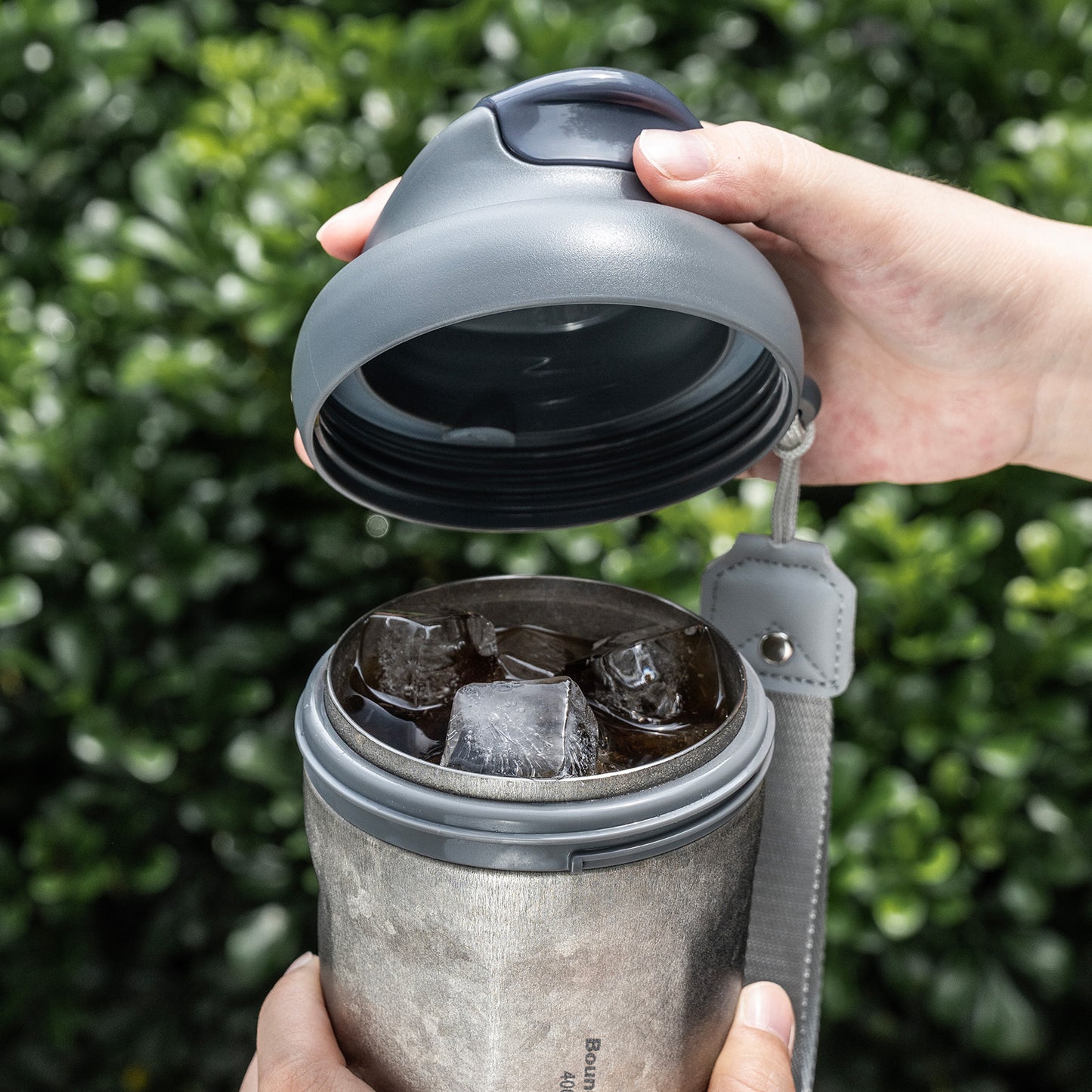 Boundless Voyage 400ml Titanium Vacuum Insulated Travel Mug | Ultralight Leak-Proof Thermos with Lid | Healthy Reusable Coffee Cup for Travel, Office & Camping