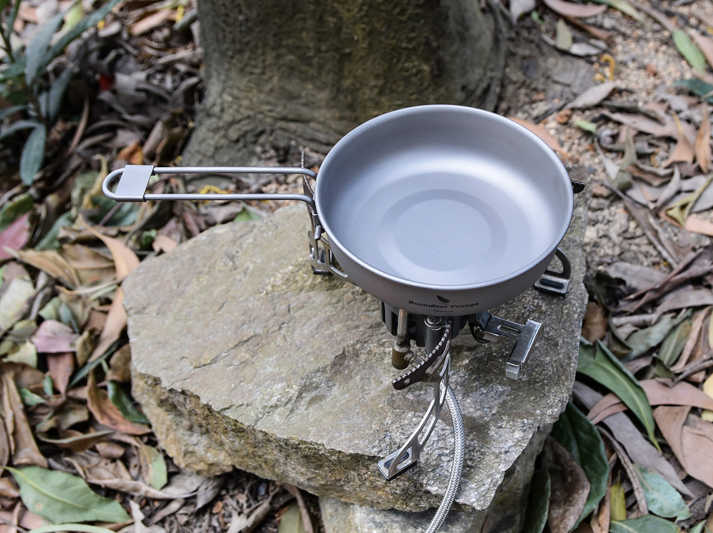 5 inch Titanium Camping Frying Pan – Ultralight Backpacking Cookware for Outdoor Cooking