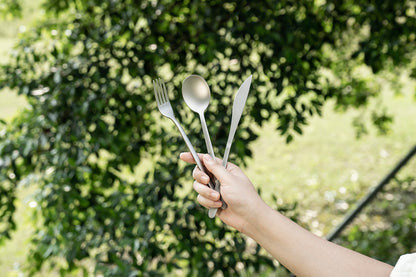 Boundless Voyage Titanium Camping Cutlery Set – Knife, Fork, Spoon & Chopsticks, Ultralight Tableware for Outdoor Travel & Home Use