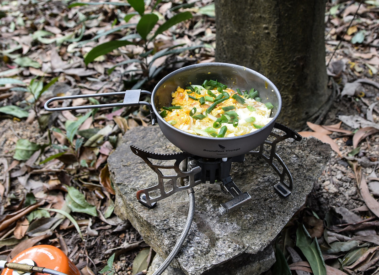 5 inch Titanium Camping Frying Pan – Ultralight Backpacking Cookware for Outdoor Cooking