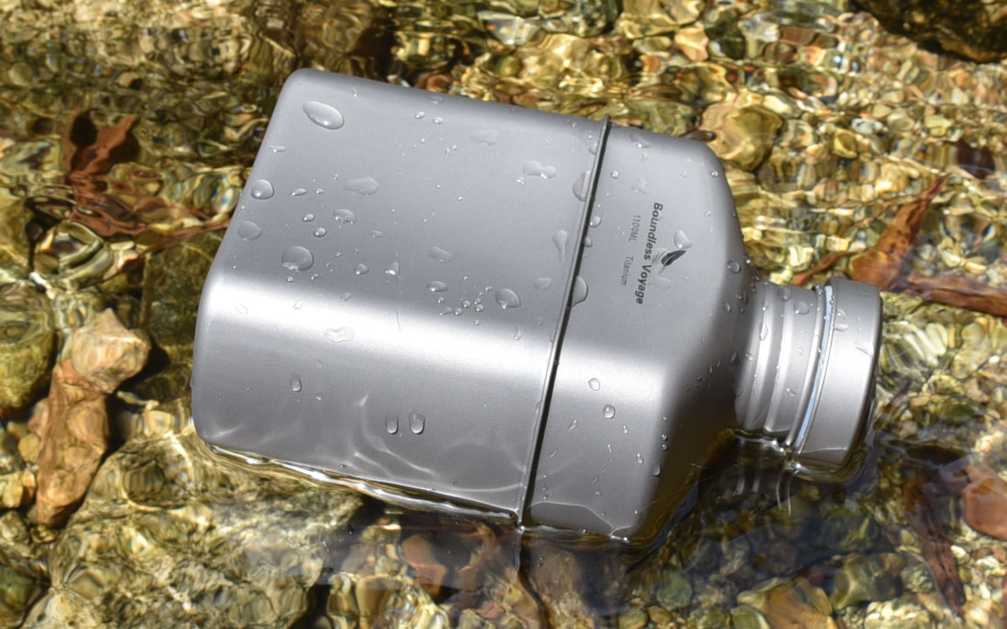 Boundless Voyage Titanium Military Canteen Cups Set Outdoor Camping Water Bottle Bowl Kettle Cooking Set Mess Kit