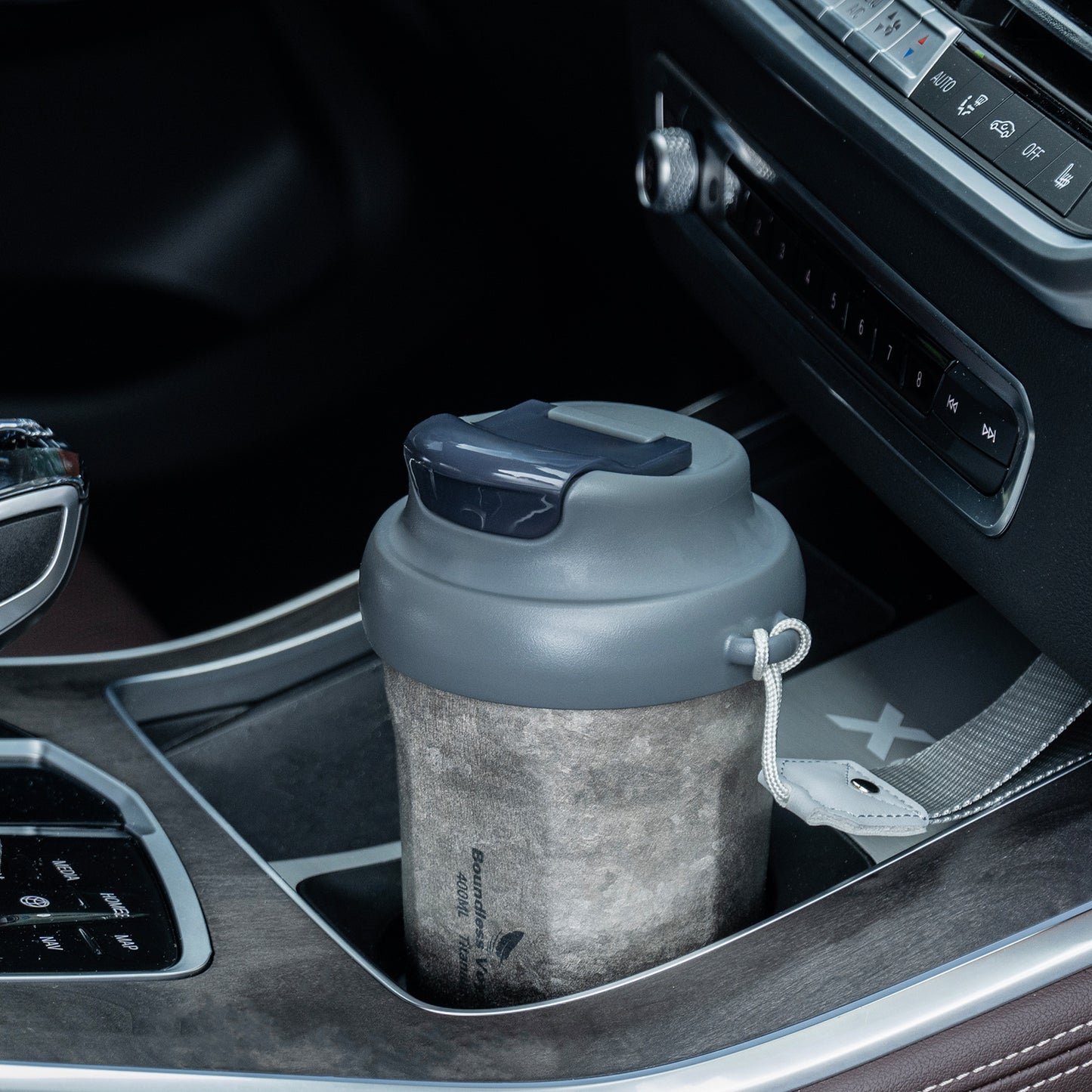 Boundless Voyage 400ml Titanium Vacuum Insulated Travel Mug | Ultralight Leak-Proof Thermos with Lid | Healthy Reusable Coffee Cup for Travel, Office & Camping