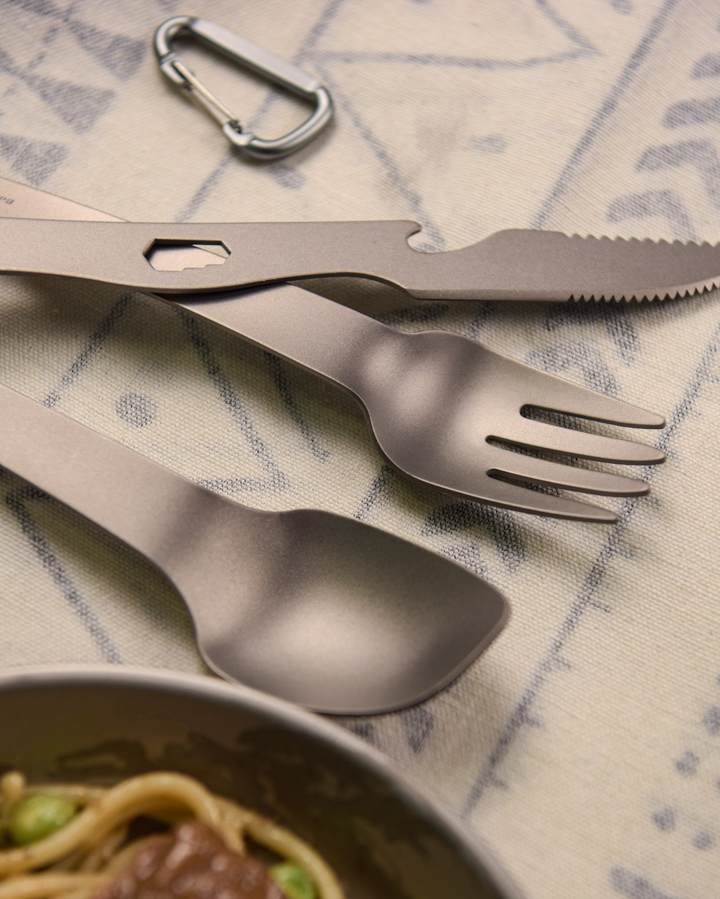 Boundless Voyage Titanium Cutlery Set | Ultralight Fork, Knife & Spoon | Portable & Healthy Dining for Camping & Travel