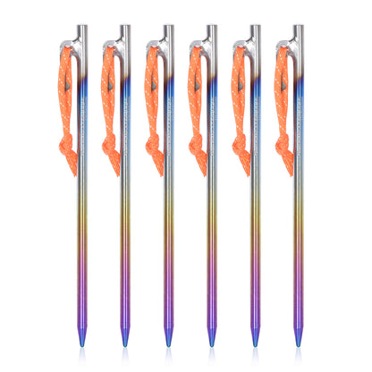 Titanium Tent Pegs | Ultra-Durable, Lightweight & Rust-Resistant for Secure Grounding on Outdoor Adventures