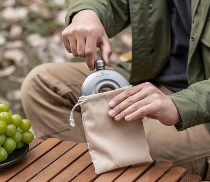 Boundless Voyage Titanium Titanium Flask 180ML+funnel for Camping Home Whiskey Flask
