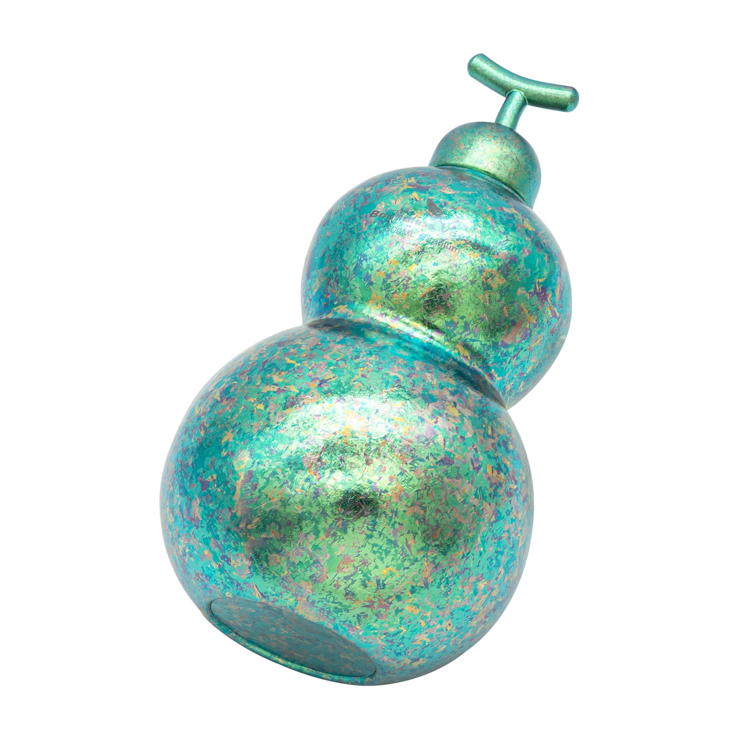 Boundless Voyage Premium Titanium Gourd Flask  | 500ml Crystallized Ice-Texture Canteen | Ultralight & Rustproof Alcohol Drinkware for Hiking & Camping