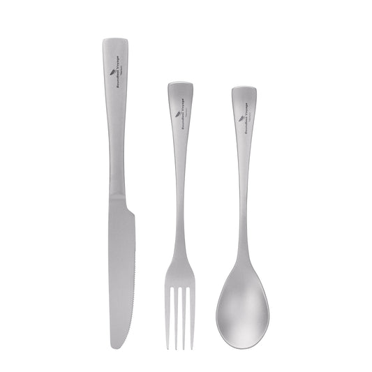 Boundless Voyage Titanium Cutlery Set – Ultralight Camping Knife, Fork & Spoon Tableware for Travel & Everyday Use