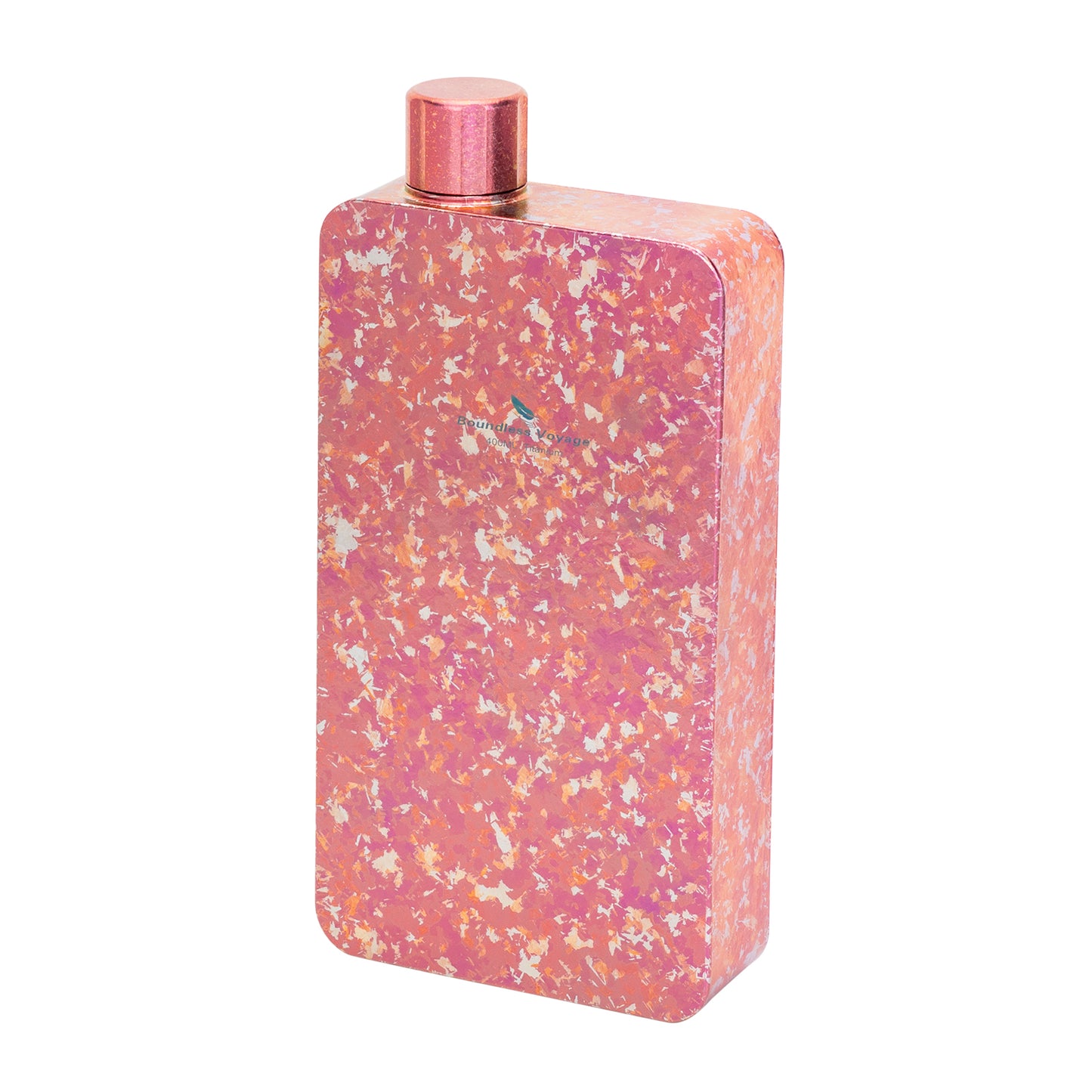 Boundless Voyage 400ml Titanium Flask with Funnel – Lightweight Leakproof Hip Flask for Camping, Travel & Everyday Carry