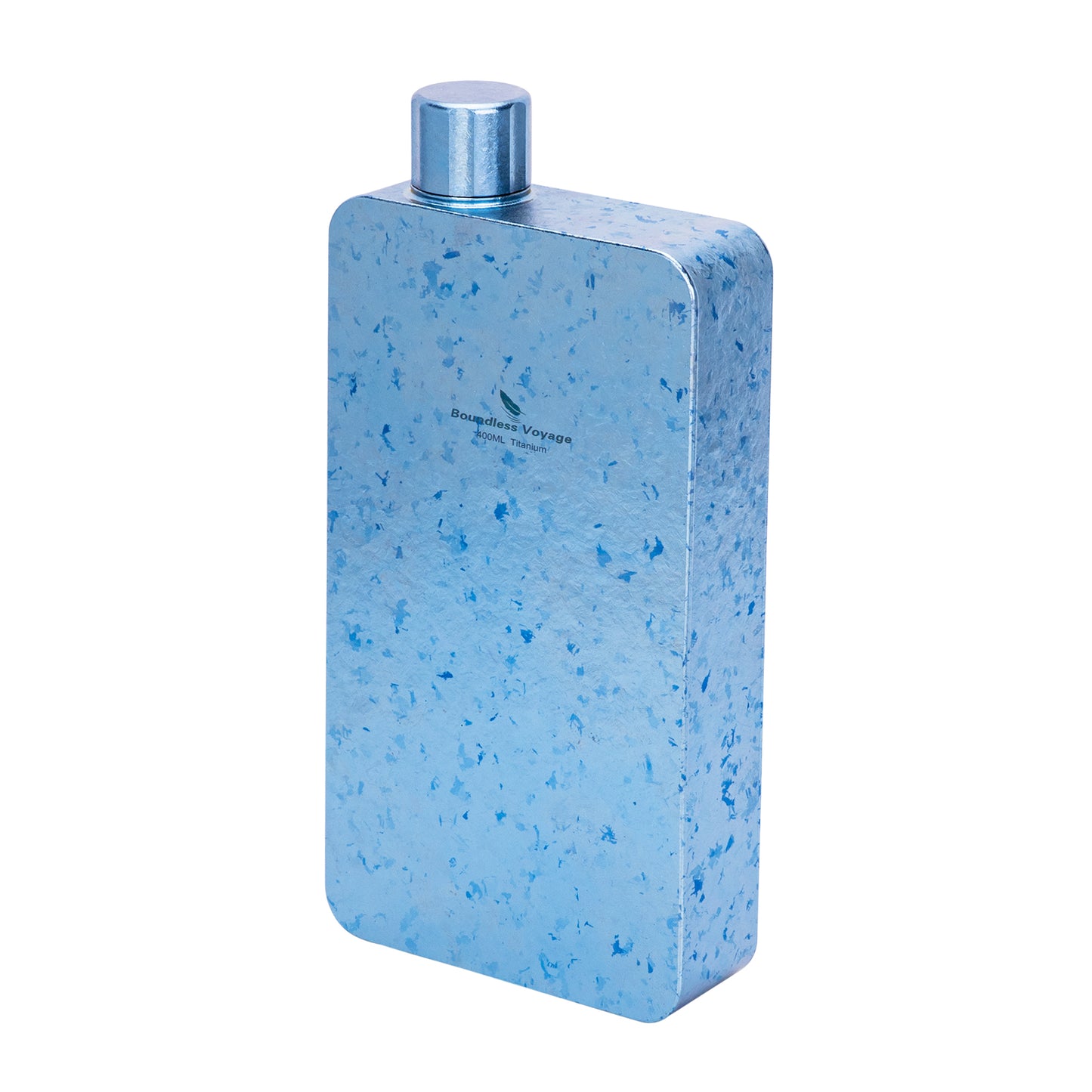 Boundless Voyage 400ml Titanium Flask with Funnel – Lightweight Leakproof Hip Flask for Camping, Travel & Everyday Carry