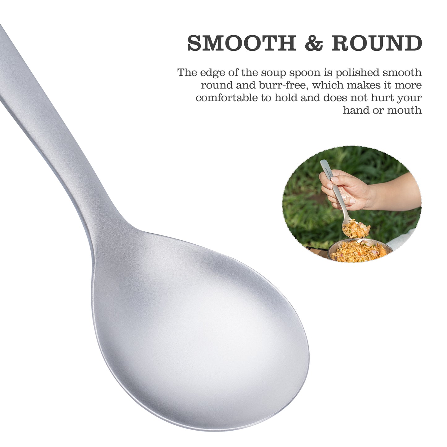 Boundless Voyage Titanium Spoon Fork Chopsticks Set Outdoor Camping Ultralight Cutlery for Soup Meal Portable Tableware