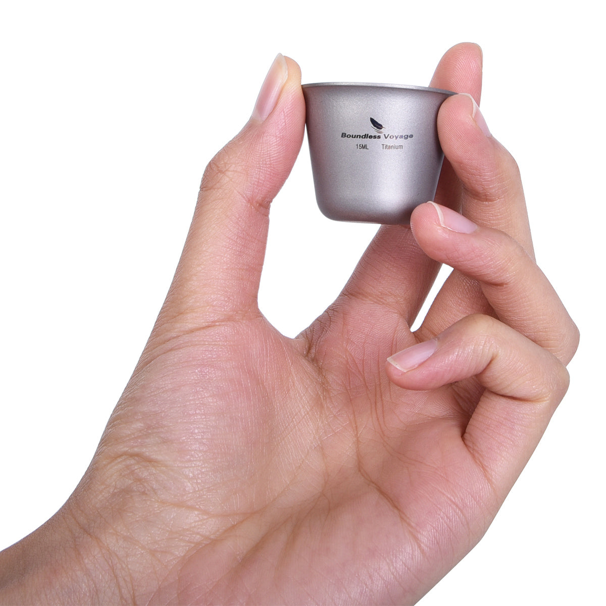 Boundless Voyage Titanium Mini Cup – Ultralight Wine / Tea / Sake Mug for Camping, Picnic, Travel & Outdoor Adventures