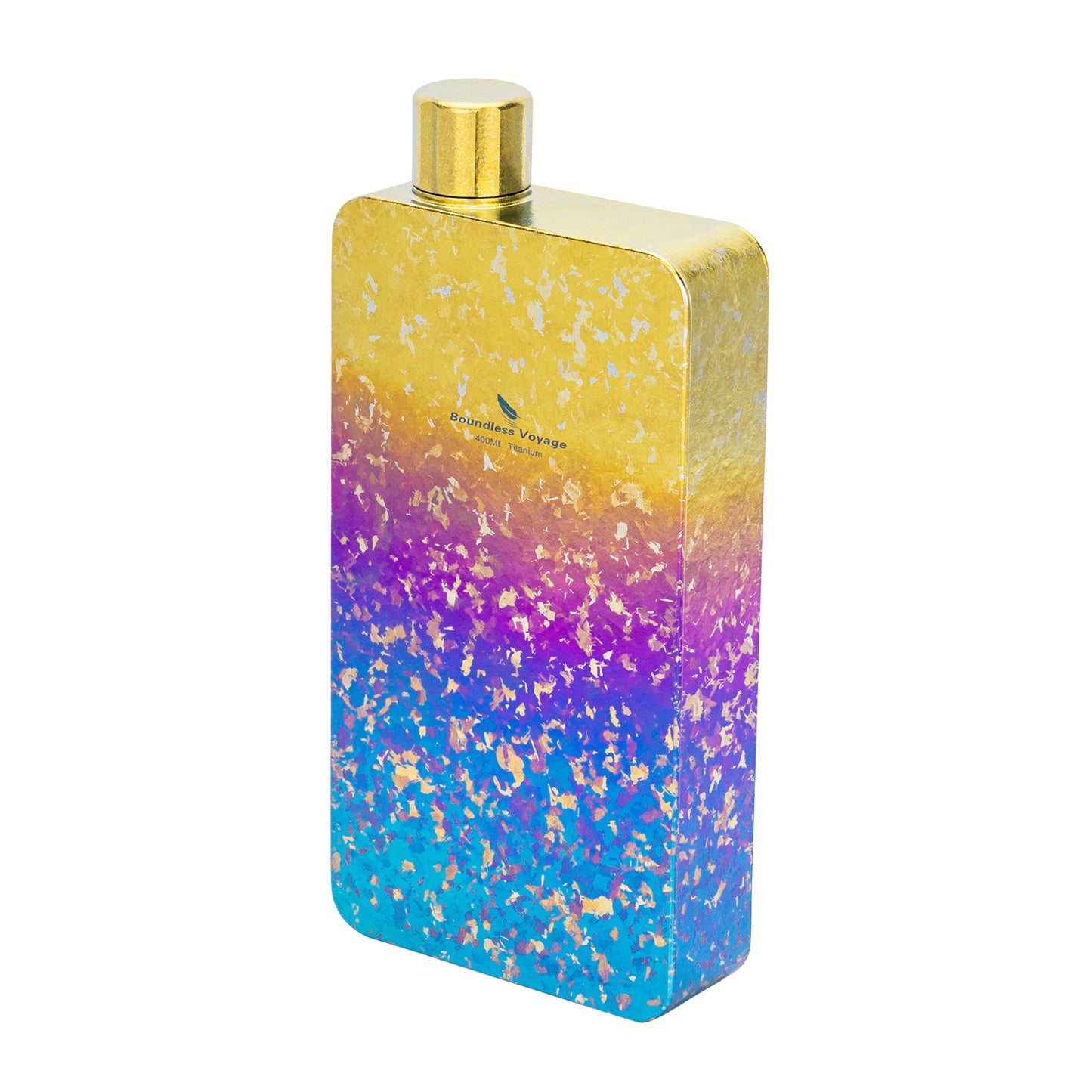 Boundless Voyage 400ml Titanium Flask with Funnel – Lightweight Leakproof Hip Flask for Camping, Travel & Everyday Carry