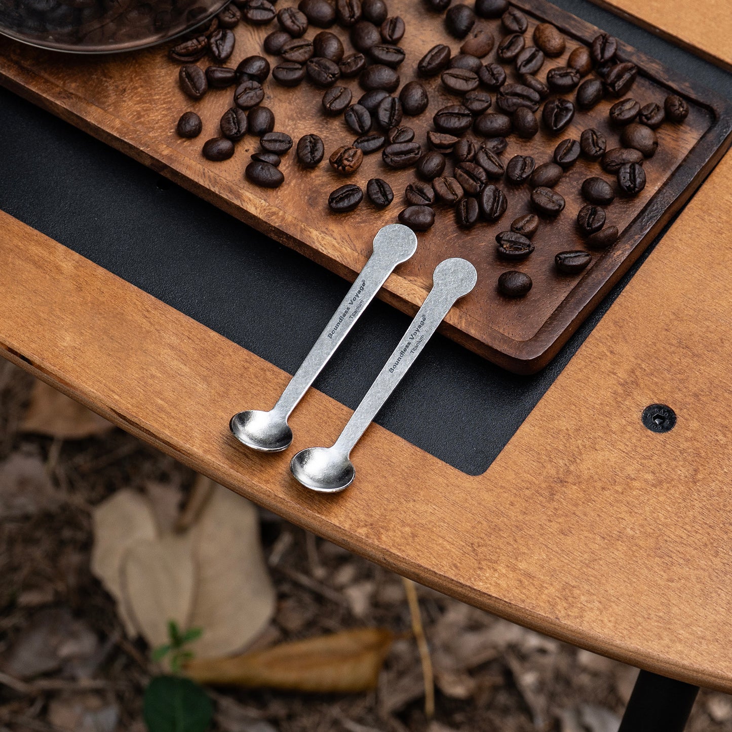Boundless Voyage TA1 Titanium Mini Coffee Spoon – Ultralight Small Spoon for Dessert, Tea, Sugar & Jam | Perfect for Parties & Travel