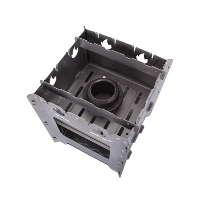 Boundless Voyage Outdoor Camping Titanium Removable Wood Stove With Pot Holder Portable Ultralight Thickened Charcoal Burner