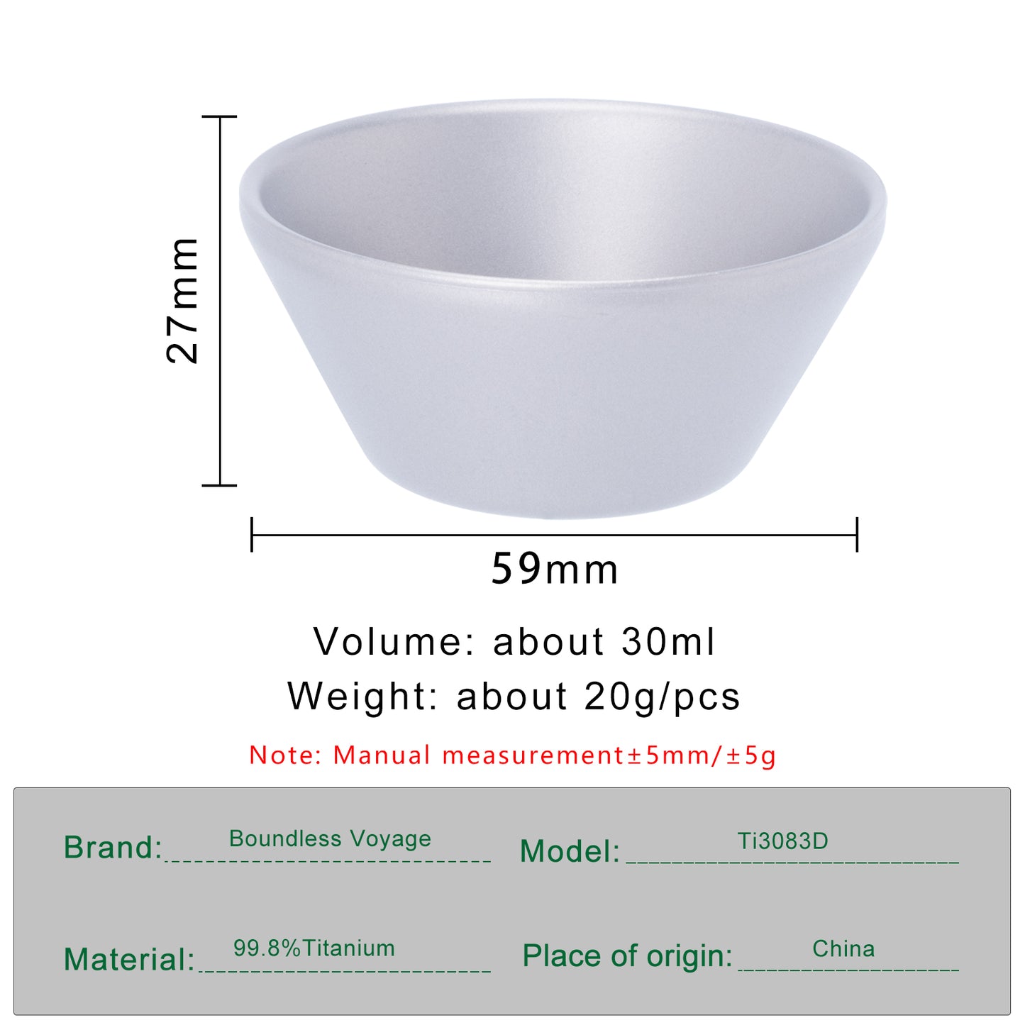 Boundless Voyage Titanium Double-Layer mini Tea cup Portable Anti-scalding Camping Teapot Set Mug for Coffee Drink Liquor Picnic Hiking Traveling Drinkware