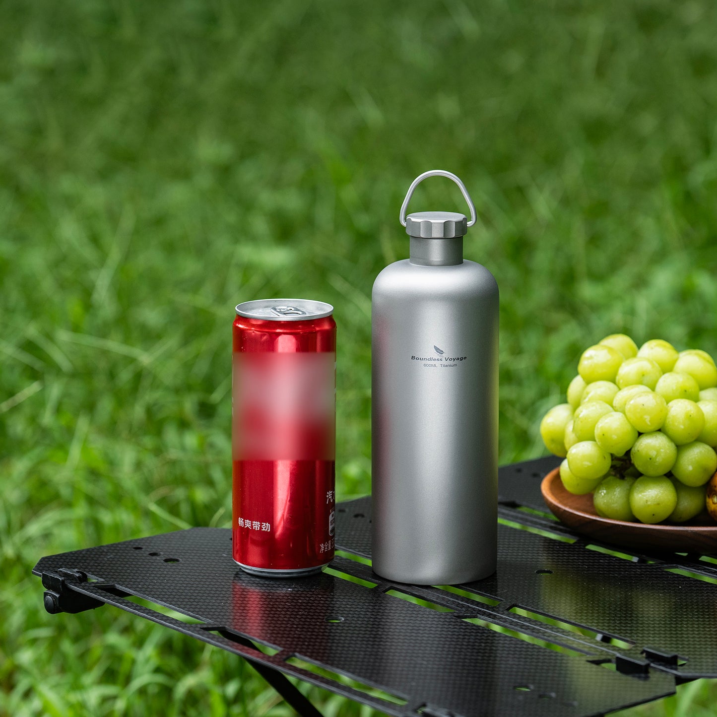 Boundless Voyage 600ml Titanium Bottle – Lightweight, Leak-Proof & Rust-Free for Camping, Hiking & Daily Hydration