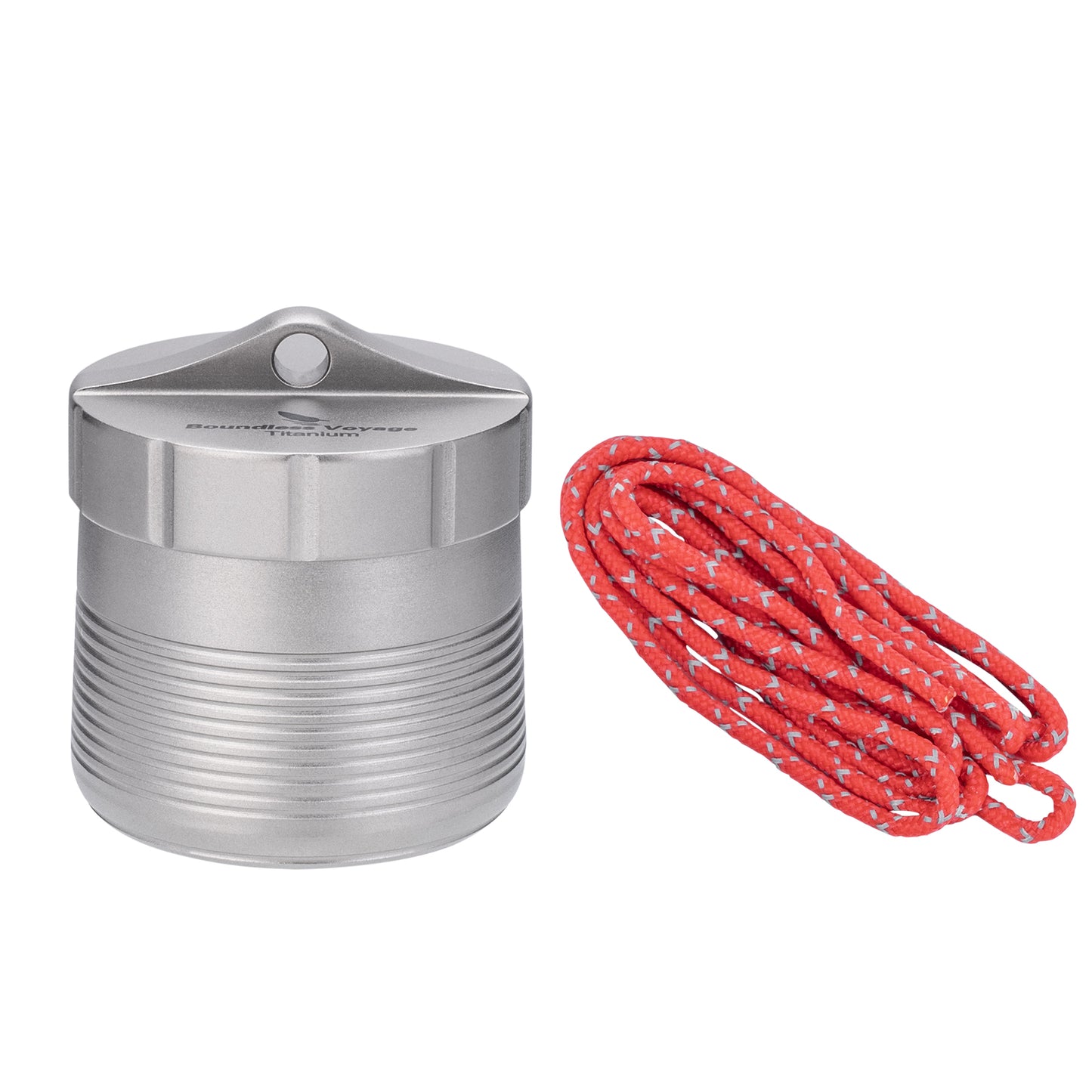 Boundless Voyage Titanium Pill Container – Waterproof Airtight Pill Box with Lanyard for Travel, EDC & Daily Use