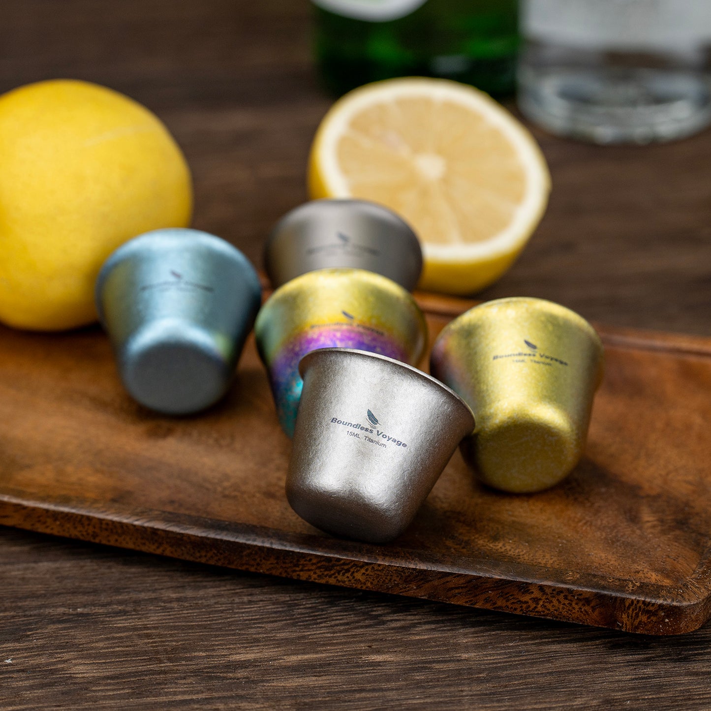 Boundless Voyage Ultralight Titanium Mini Cup | Portable Teacup & Whiskey Shot Glass | Small Metal Espresso Cup for Camping, Hiking & Home Use | BPA-Free & Healthy Drinkware