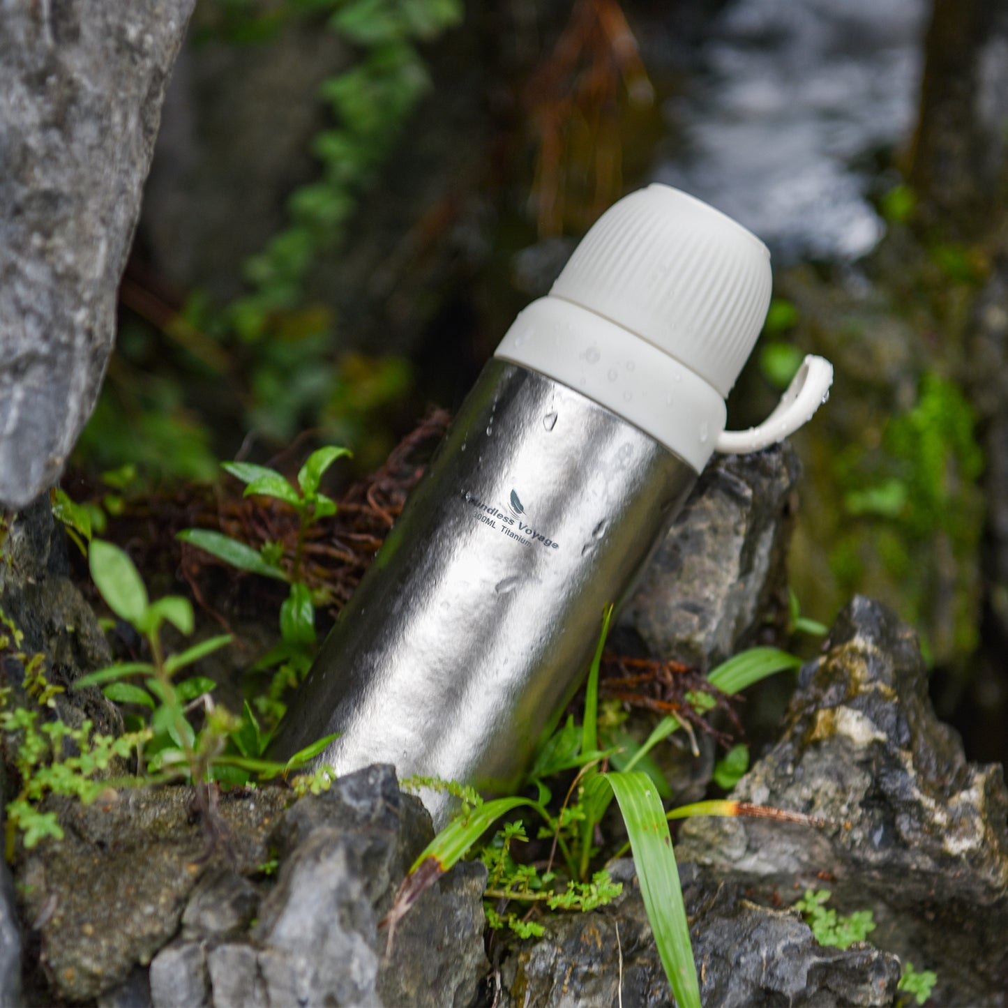 Boundless Voyage 300ml Titanium Vacuum Bottle – Double-Wall Lightweight Coffee & Water Bottle for Travel, Outdoor & Daily Use