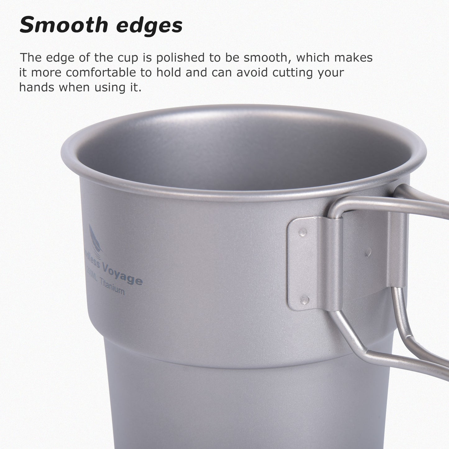 Boundless Voyage Titanium Coffee Cup Portable European Stackable Mug Outdoor Accompanying Water Bottle