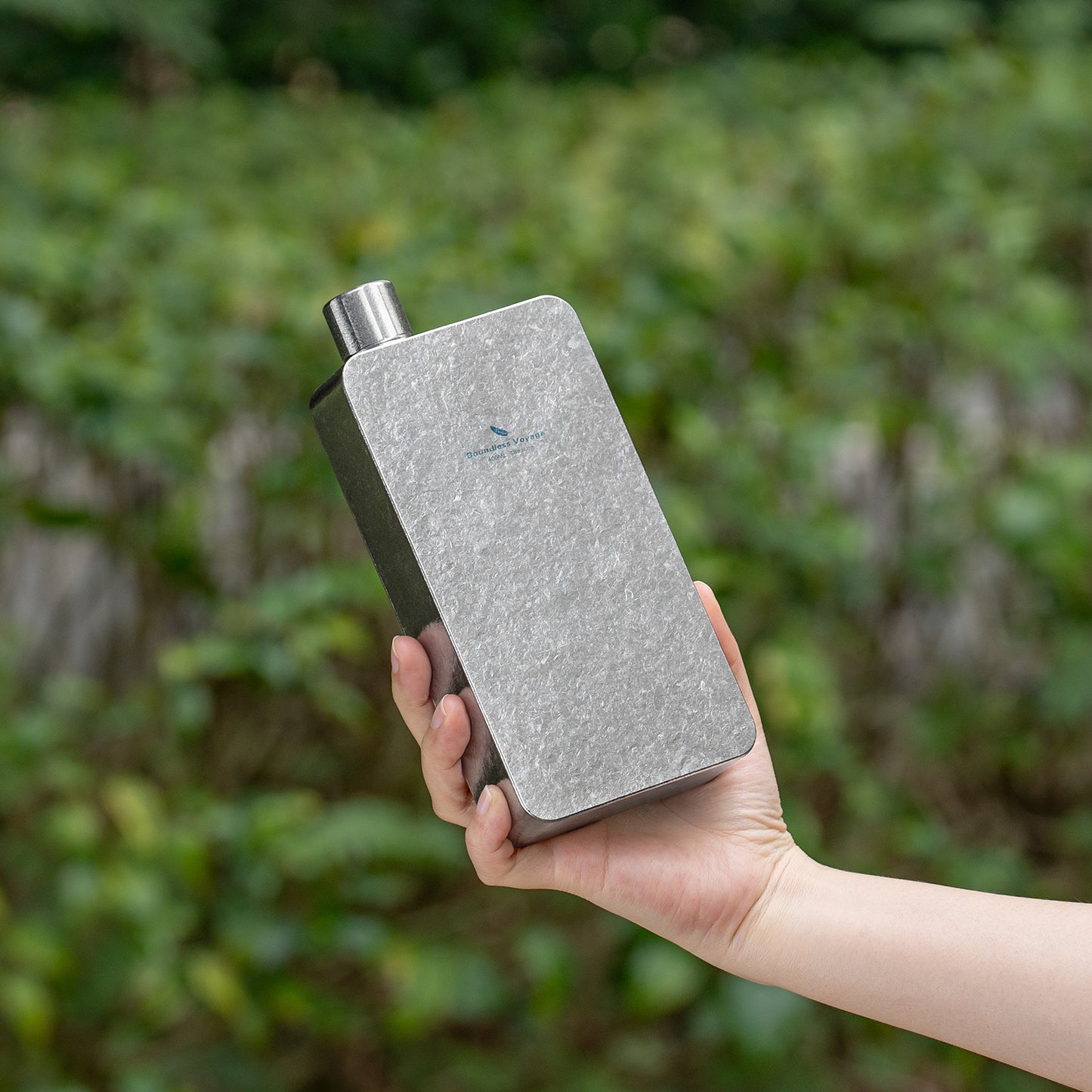 Boundless Voyage 400ml Titanium Flask with Funnel – Lightweight Leakproof Hip Flask for Camping, Travel & Everyday Carry