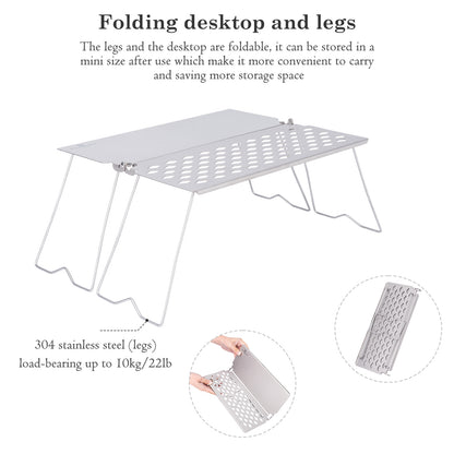 Boundless Voyage Titanium Folding Camping Table with Legs Outdoor Tableware Suitable for Picnic Camping Outdoor Hiking Ti2028C