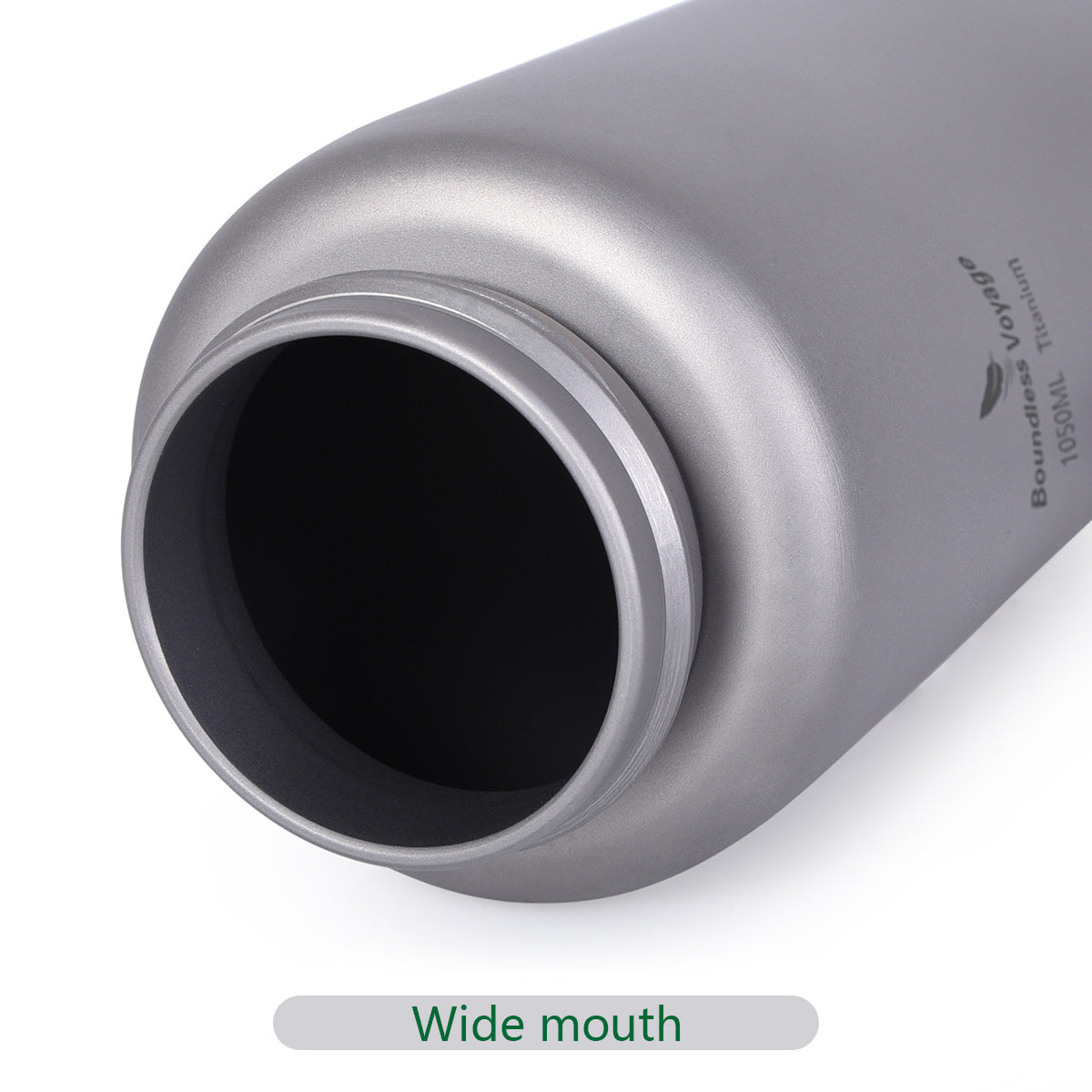 Boundless Voyage 1050ml Titanium Water Bottle – Ultralight, Wide-Mouth Drinkware with Handle for Tea, Coffee & Wine | Camping, Hiking, Cycling & Outdoor Sports