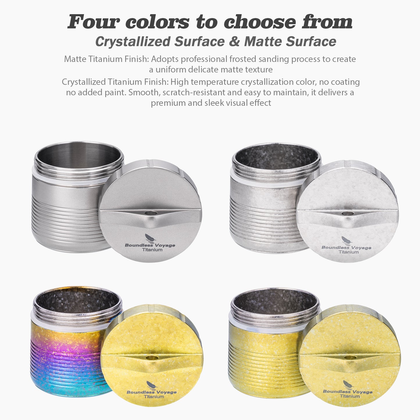 Boundless Voyage Titanium Pill Container – Waterproof Airtight Pill Box with Lanyard for Travel, EDC & Daily Use