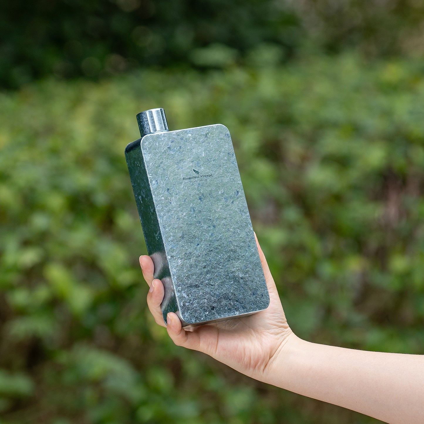 Boundless Voyage 400ml Titanium Flask with Funnel – Lightweight Leakproof Hip Flask for Camping, Travel & Everyday Carry