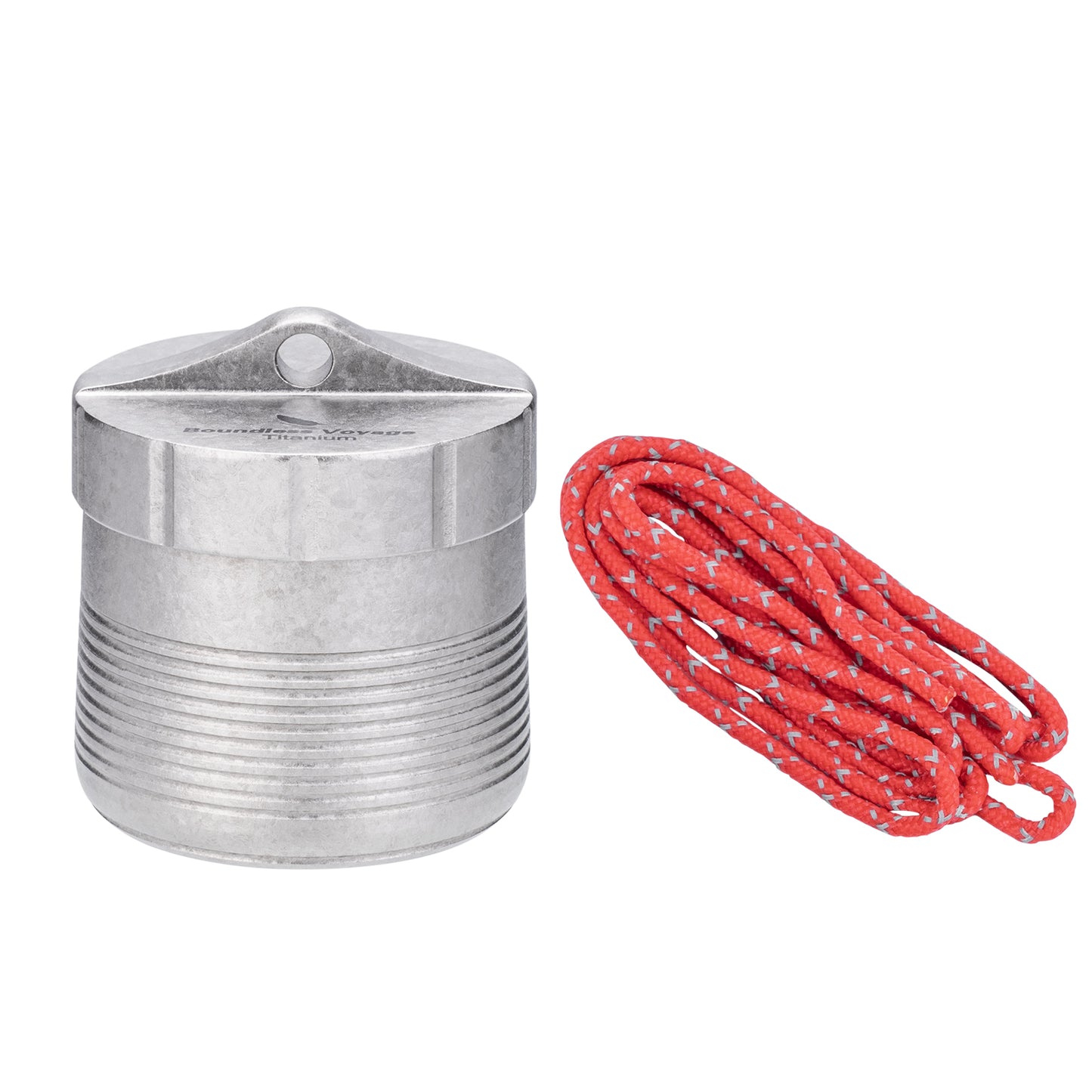Boundless Voyage Titanium Pill Container – Waterproof Airtight Pill Box with Lanyard for Travel, EDC & Daily Use