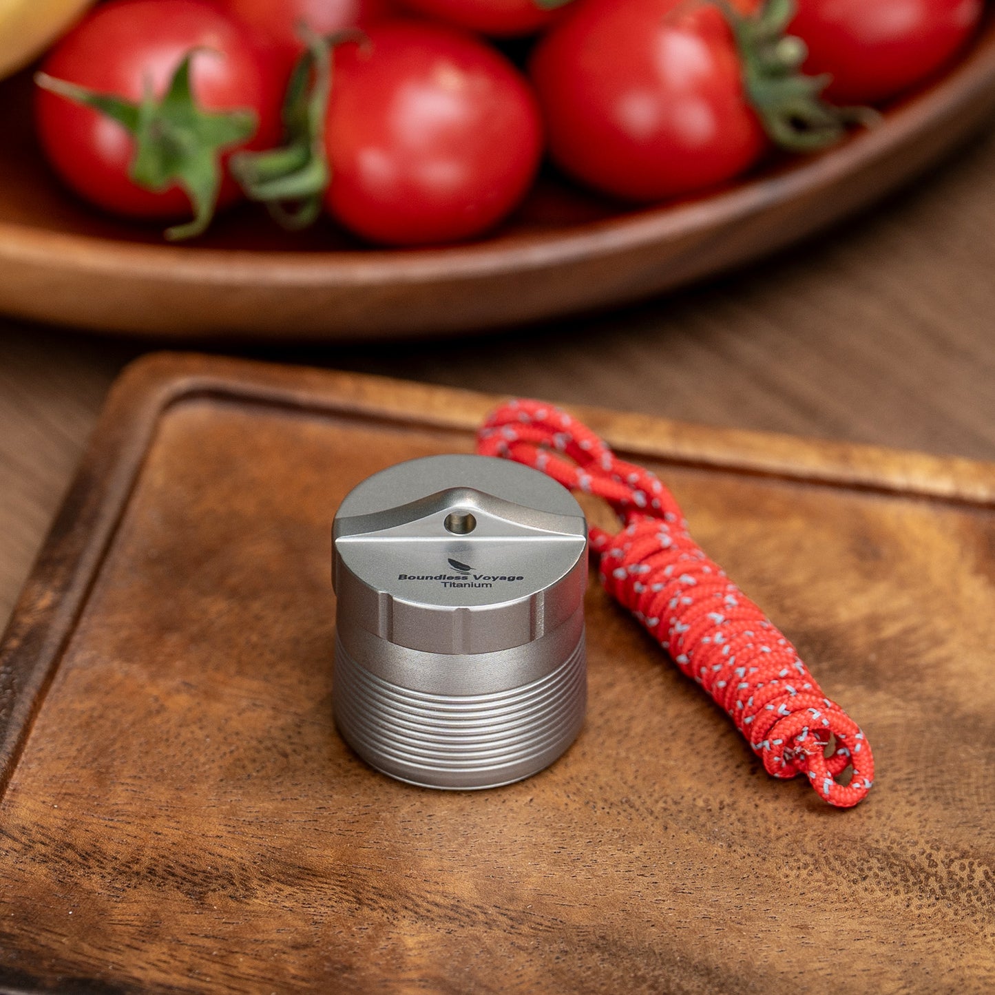 Boundless Voyage Titanium Pill Container – Waterproof Airtight Pill Box with Lanyard for Travel, EDC & Daily Use