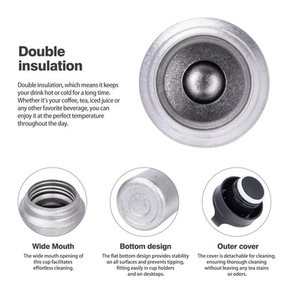 Boundless Voyage 600ml Titanium Double-Walled Cup with Lid – TA1 Insulated Travel Coffee & Tea Mug | Eco-Friendly, Portable & Reusable for Hot & Cold Beverages