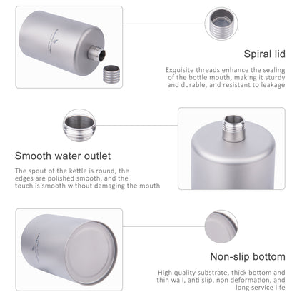 Boundless Voyage 200ml Titanium Pocket Flagon – Portable Camping Flask, Lightweight Hip Flask for Outdoor Adventures, Picnics, & Sports