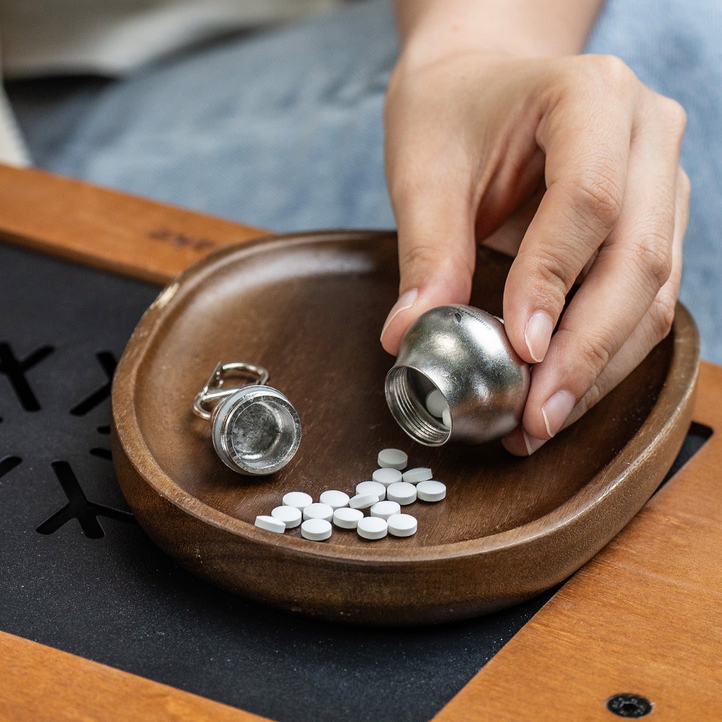 Boundless Voyage Titanium Mini Medicine Bottle – Ultralight Waterproof Pill Jar for Travel, EDC & Outdoor Use