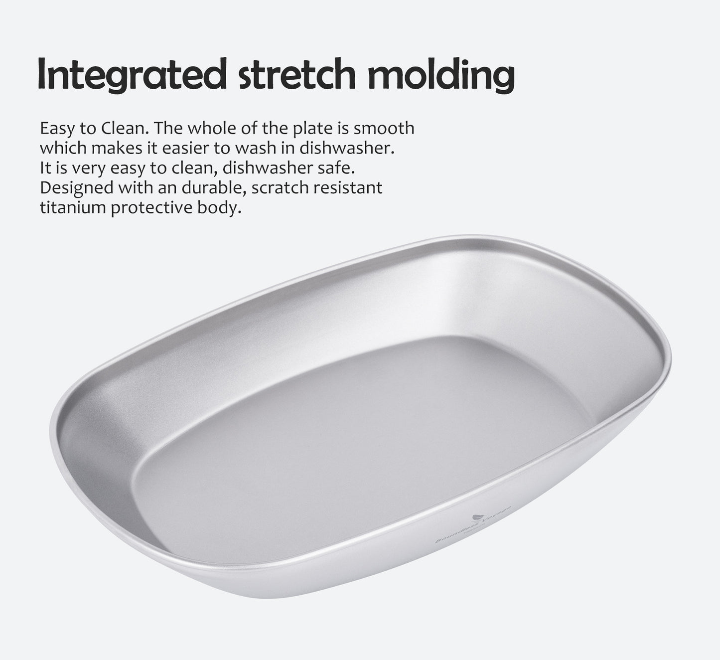 Boundless Voyage Titanium Oval Plate – Ultralight Camping Dish for Outdoor Dining, Backpacking, Travel & Everyday Use