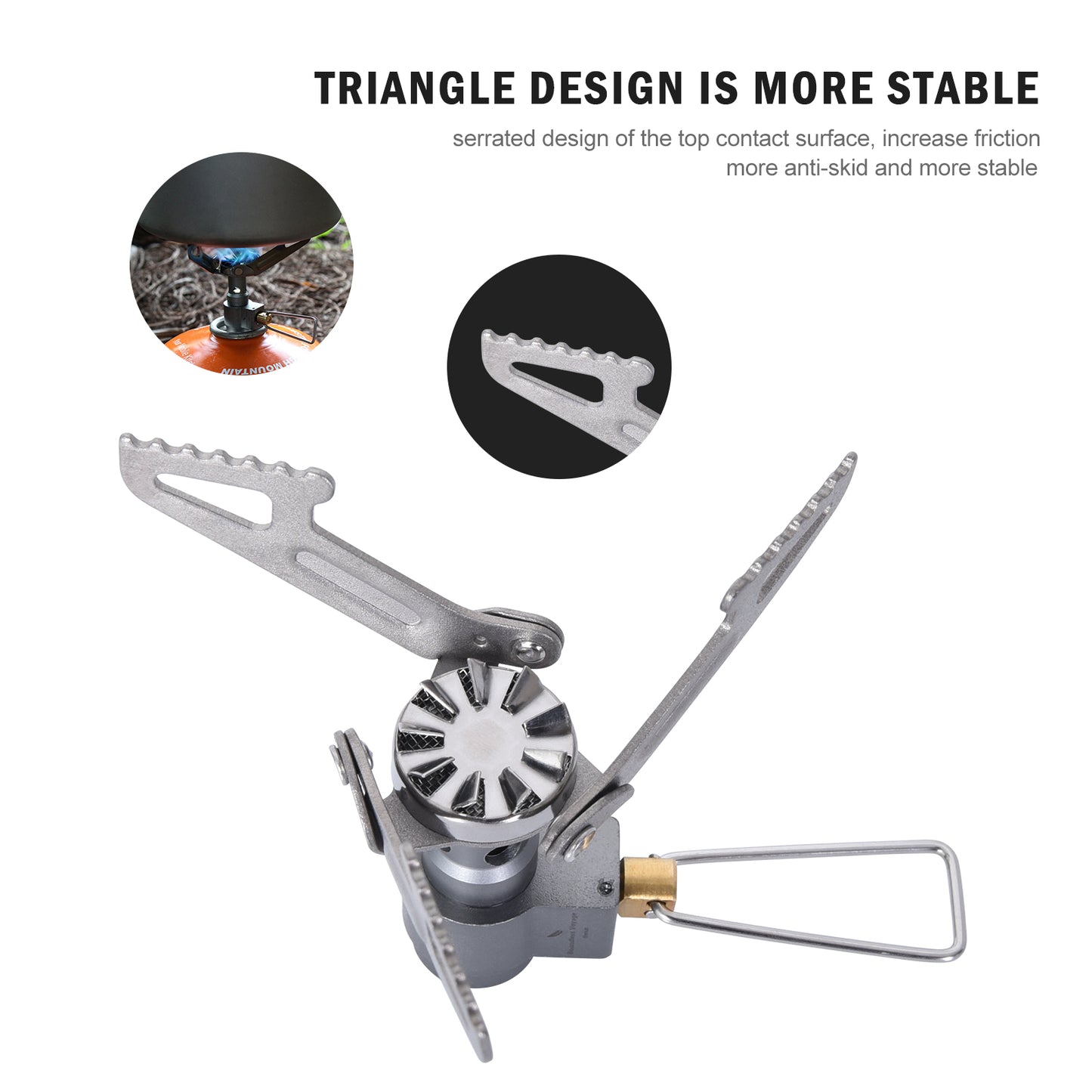 Boundless Voyage Titanium Mini Camping Stove – Ultralight, Durable & Portable Outdoor Cooking Stove for Hiking, Backpacking & Bushcraft