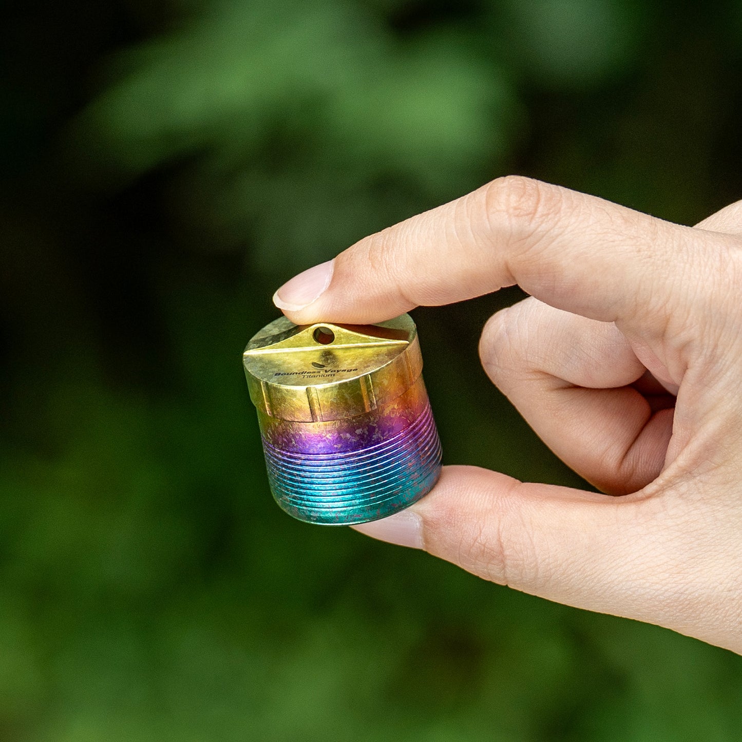 Boundless Voyage Titanium Pill Container – Waterproof Airtight Pill Box with Lanyard for Travel, EDC & Daily Use
