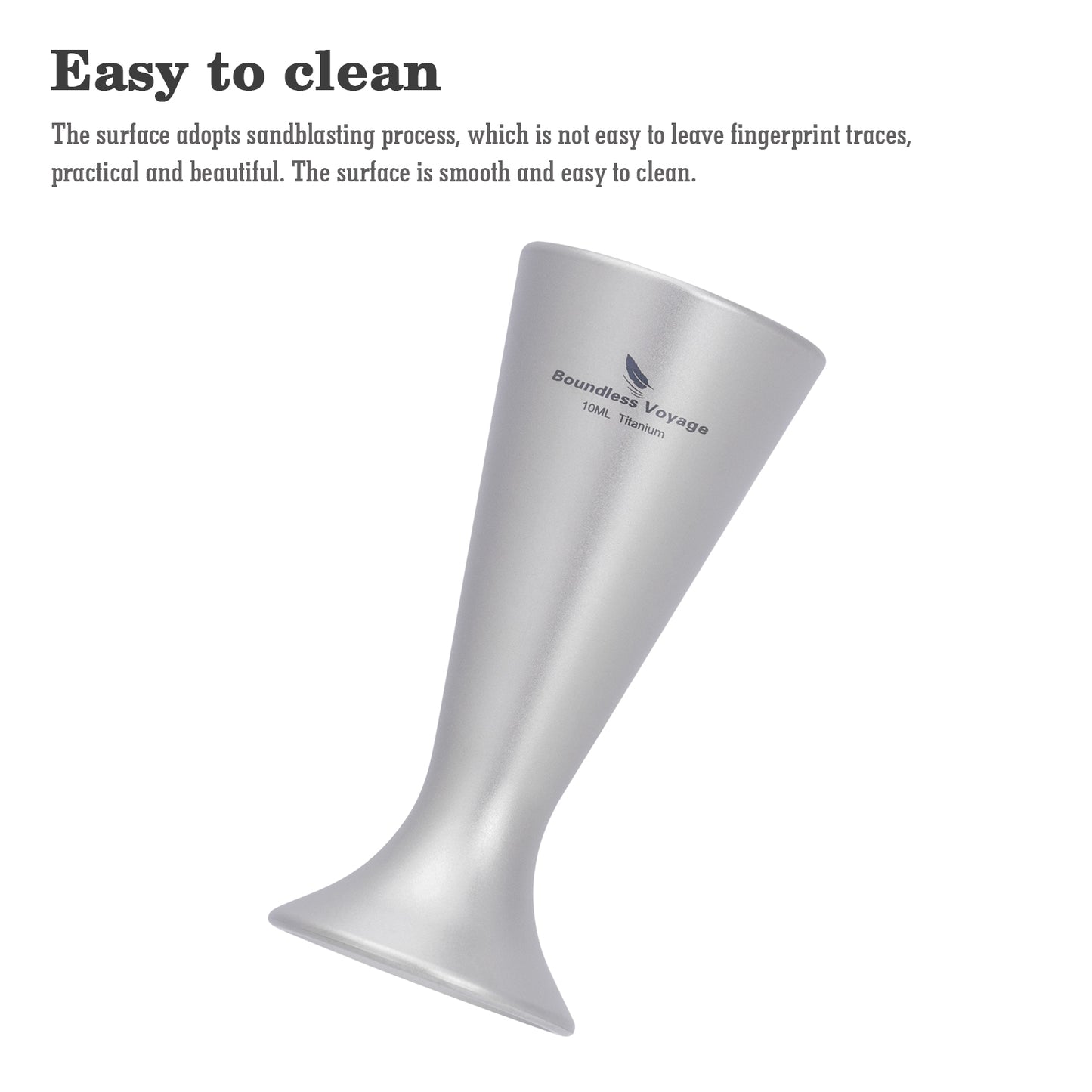 Boundless Voyage Titanium Mini Shot Glass Set | Ultralight Whiskey & Tequila Cups | Small Portable Outdoor Drinking Cups