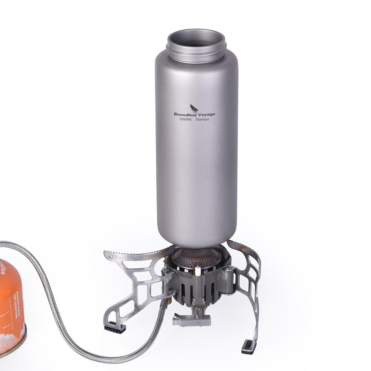 Boundless Voyage 1050ml Titanium Water Bottle – Ultralight, Wide-Mouth Drinkware with Handle for Tea, Coffee & Wine | Camping, Hiking, Cycling & Outdoor Sports