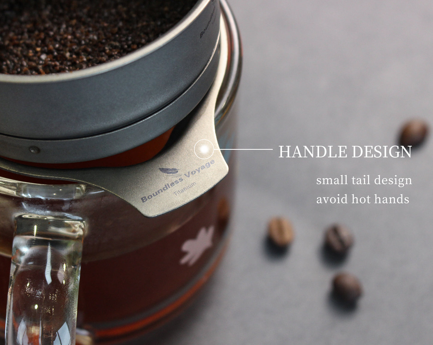 Boundless Voyage Titanium Coffee Mesh Filter + Filter Stand M Pour Over Paperless Coffee Filter Lightweight Portable Outdoor Camping Reusable Coffee Dripper