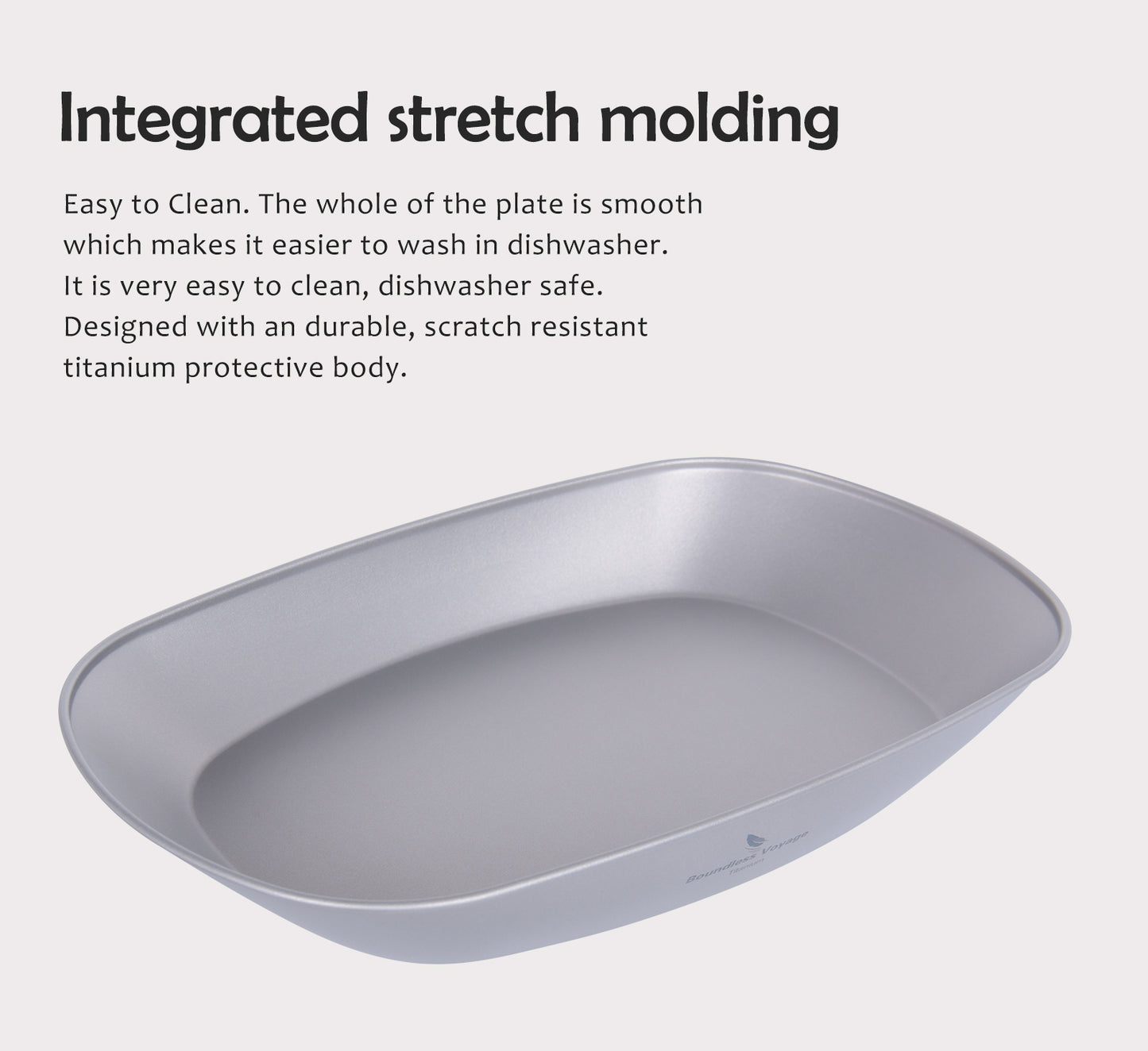 Boundless Voyage Pure Titanium Ultralight Plate – Portable Camping Dish with Carry Bag for Outdoor Tableware & Travel