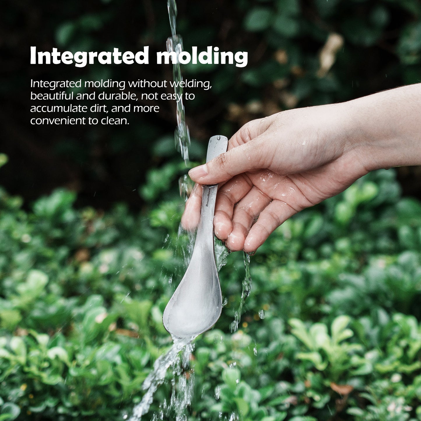 Boundless Voyage TA1 Titanium Spoon – Ultralight Durable Camping & Home Cutlery for Soup, Meals & Travel