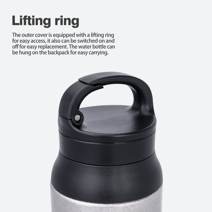 Boundless Voyage 600ml Titanium Double-Walled Cup with Lid – TA1 Insulated Travel Coffee & Tea Mug | Eco-Friendly, Portable & Reusable for Hot & Cold Beverages