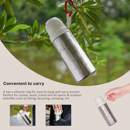 Boundless Voyage 300ml Titanium Vacuum Bottle – Double-Wall Lightweight Coffee & Water Bottle for Travel, Outdoor & Daily Use