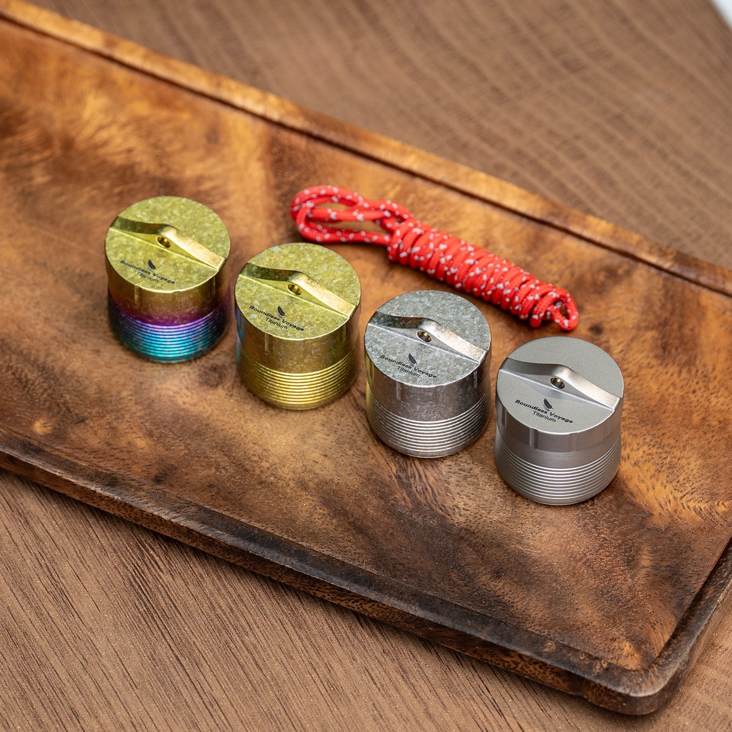 Boundless Voyage Titanium Pill Container – Waterproof Airtight Pill Box with Lanyard for Travel, EDC & Daily Use