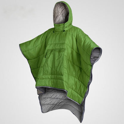 Adult Wearable Sleep Sack – Outdoor Camping & Hiking, Lightweight Hollow Cotton, Warm Winter Cloak Sleeping Bag