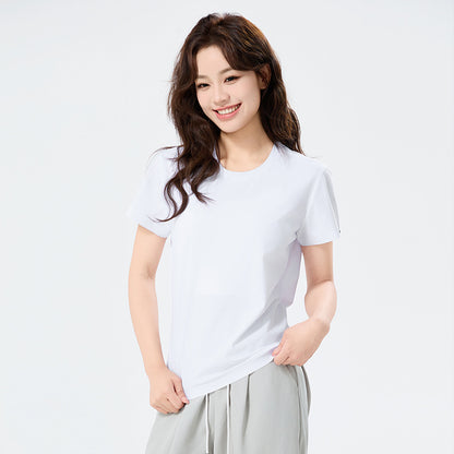 Summer Ice Silk Quick Dry T-Shirt Unisex Short Sleeve Lightweight Breathable Sports Top for Running & Fitness