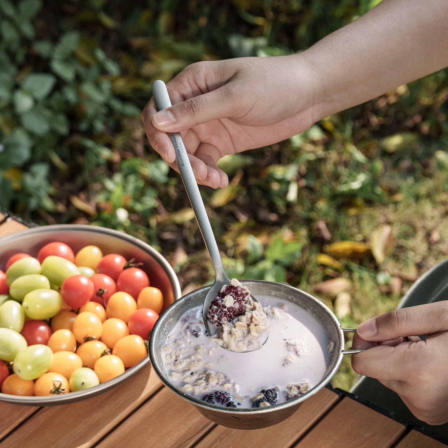 Boundless Voyage Titanium Camping Cutlery Set – Knife, Fork, Spoon & Chopsticks, Ultralight Tableware for Outdoor Travel & Home Use