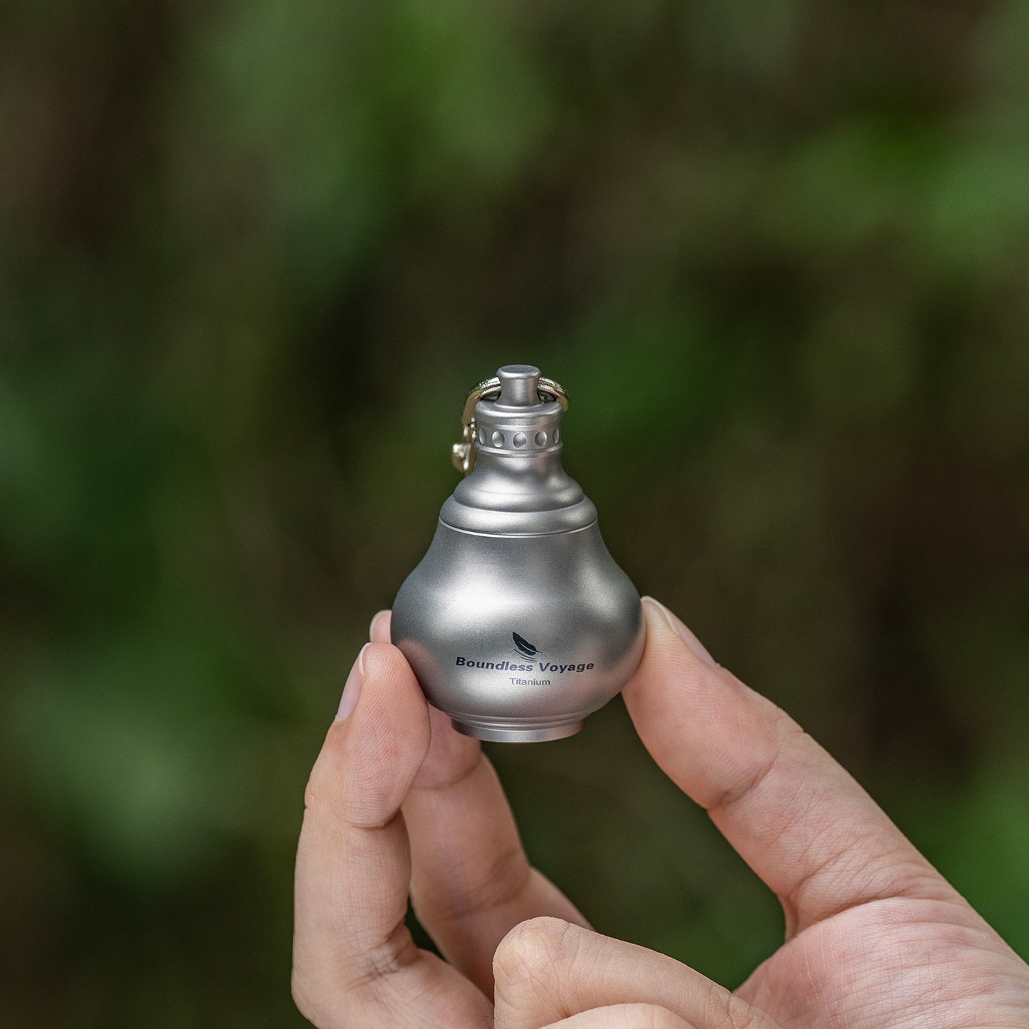 Boundless Voyage Titanium Mini Medicine Bottle – Ultralight Waterproof Pill Jar for Travel, EDC & Outdoor Use